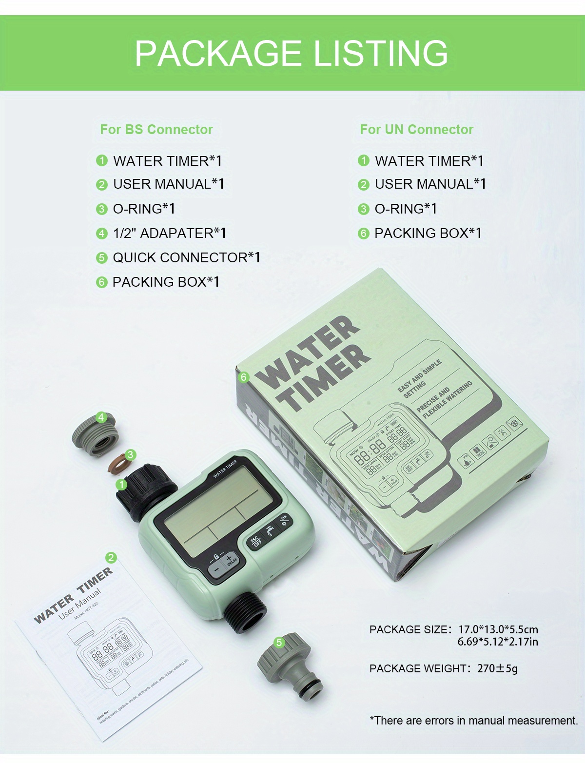 Hct 322 Automatic Water Timer Garden Digital Irrigation Temu