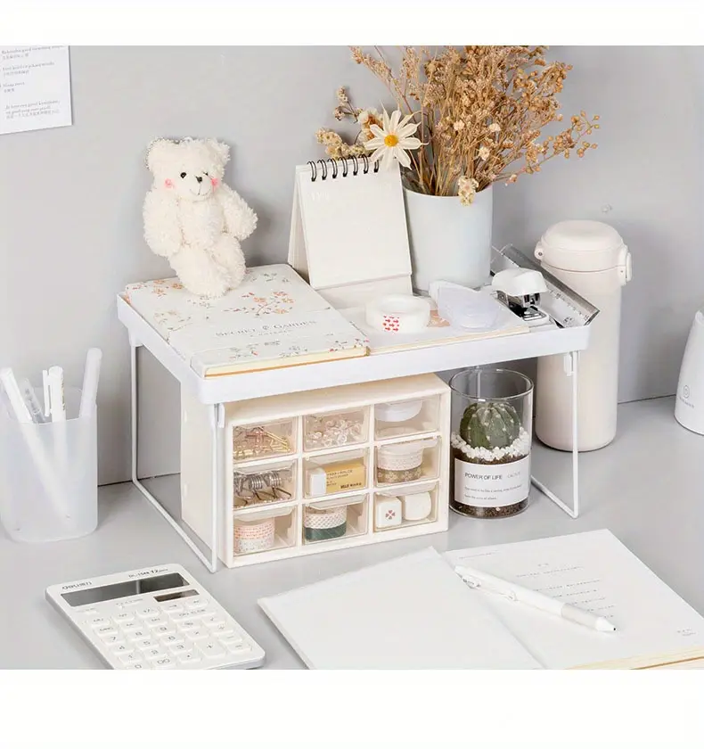 Plain Storage Rack Plastic White Foldable Multifunctional - Temu ...