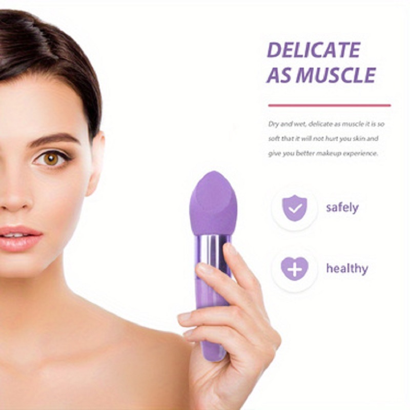 Foundation Makeup Sponge With Handle, Wet & Dry Use Makeup Sponge