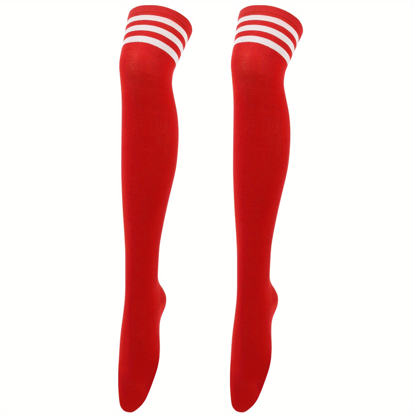 Striped Thigh High Socks College Style match Knee Socks - Temu Canada