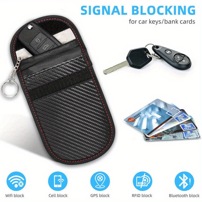 Car Key Signal Shielding Bag Faraday Box Rfid Signal - Temu