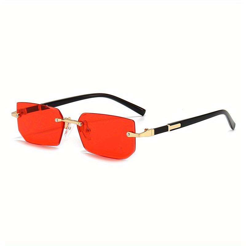 Shades for Women Fashion Net Red Personality Sunglasses Women New Frameless  Trim Metal Popular Shades Glasses Latest Trend UV400