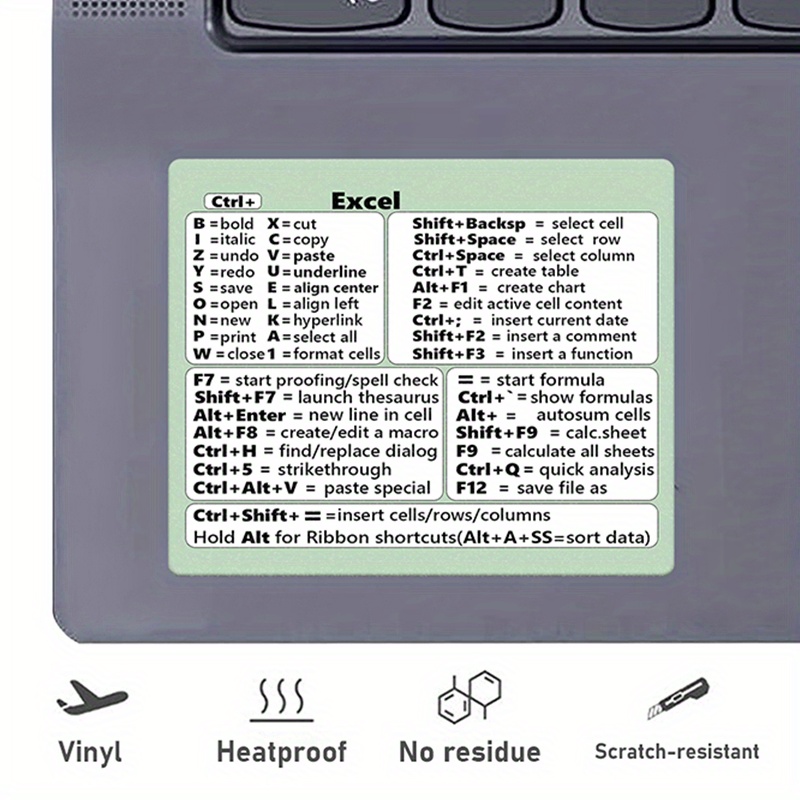 1pc Clavier Autocollant Pour Ordinateur Portable MACBOOK AIR
