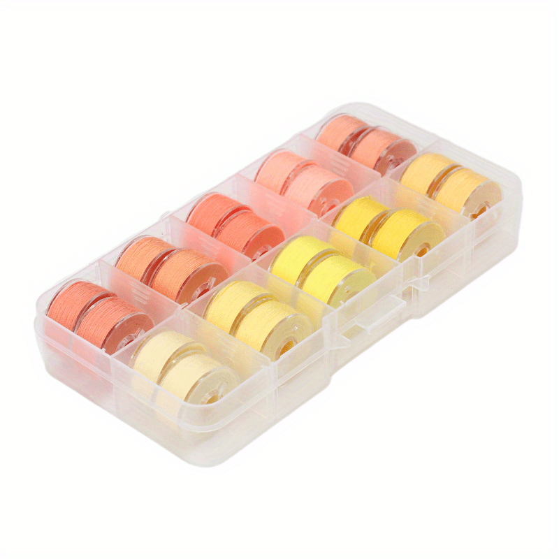 Assorted Transparent Plastic Bobbins With Thread, Sewing Machine  Accessories For Home Use - Temu Canada