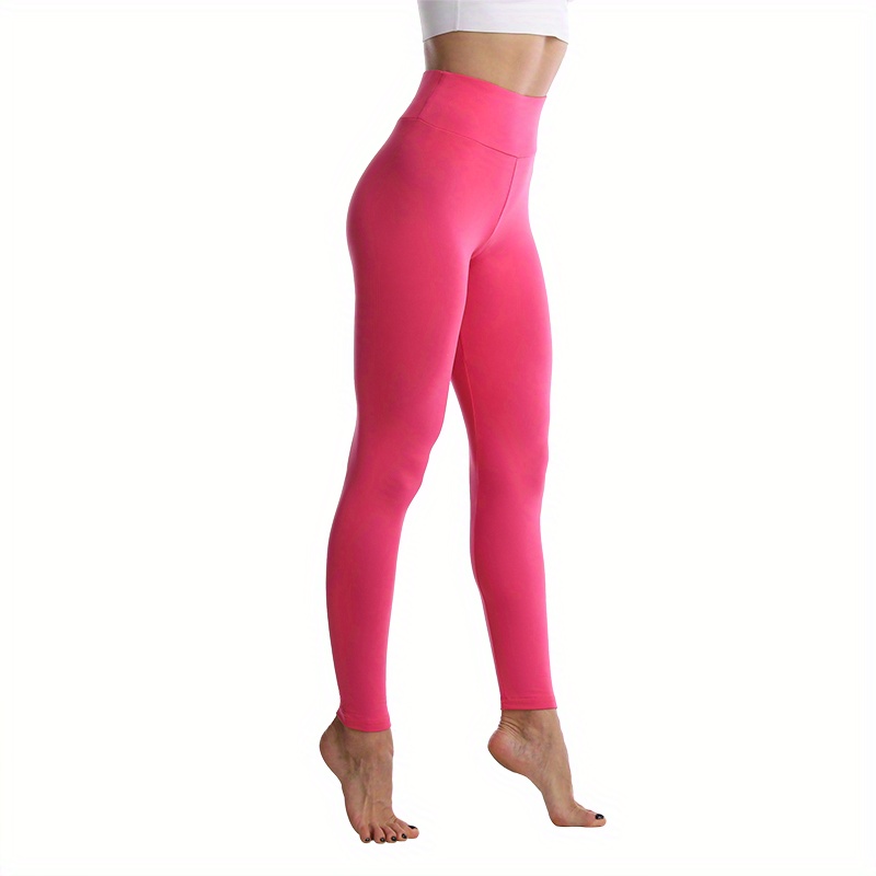 Fesfesfes Fashion Yoga Leggings For Women Ladies Pure Color Hip Lifting  Leggings Fitness Running Yoga Pants On Sale 
