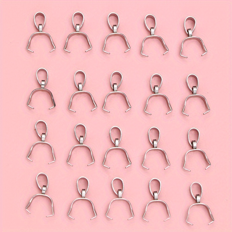 20 304 Stainless Steel Pendant Clasps, Diy Craft Accessories
