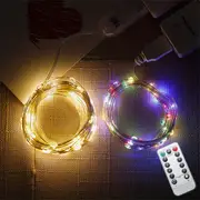 set of usb operated led twinkle string lights with remote control silvery wire fairy garland for christmas wedding party home decorative 50 100 200eds details 2