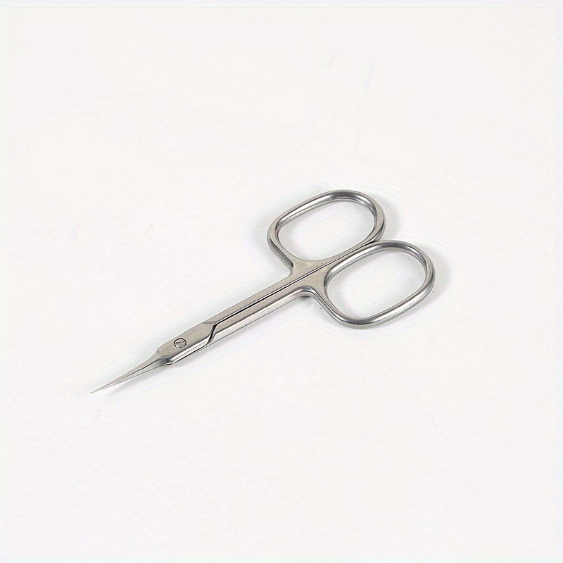 Stainless Steel Curved Tip Cuticle Scissors And Nail Clippers For Manicure  And Eyebrow Trimming - Dead Skin And Callus Remover