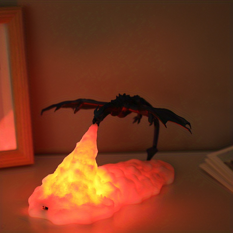 3d Printing Fire Dragon Small Night Light Ice Dragon - Temu