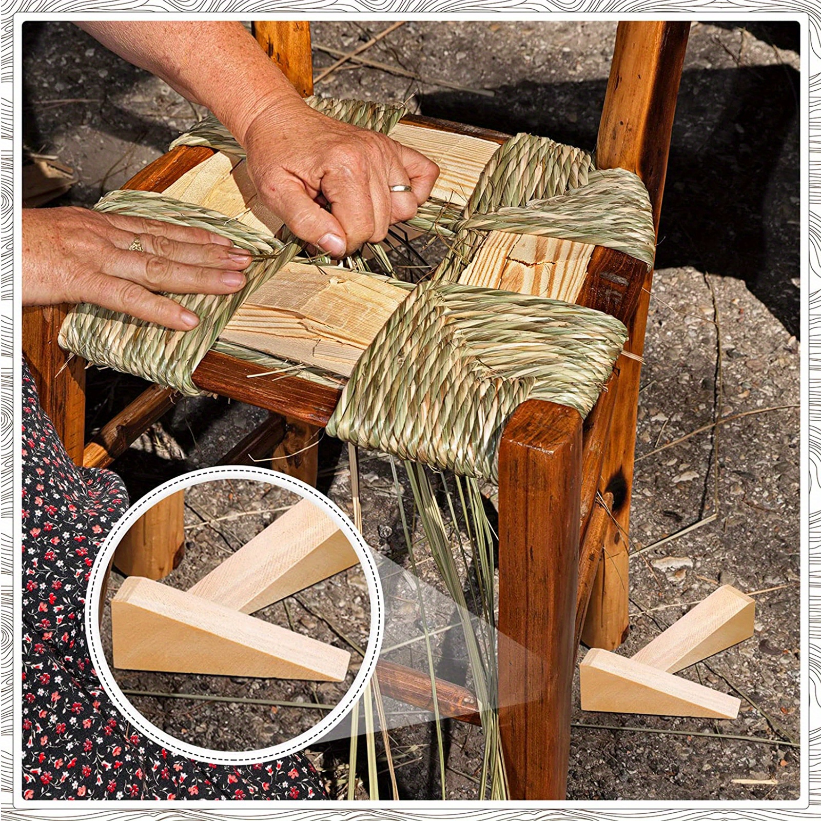 Wooden Wedges For Chair Caning Supplies Wood Wedge Non Slip Door Wedge