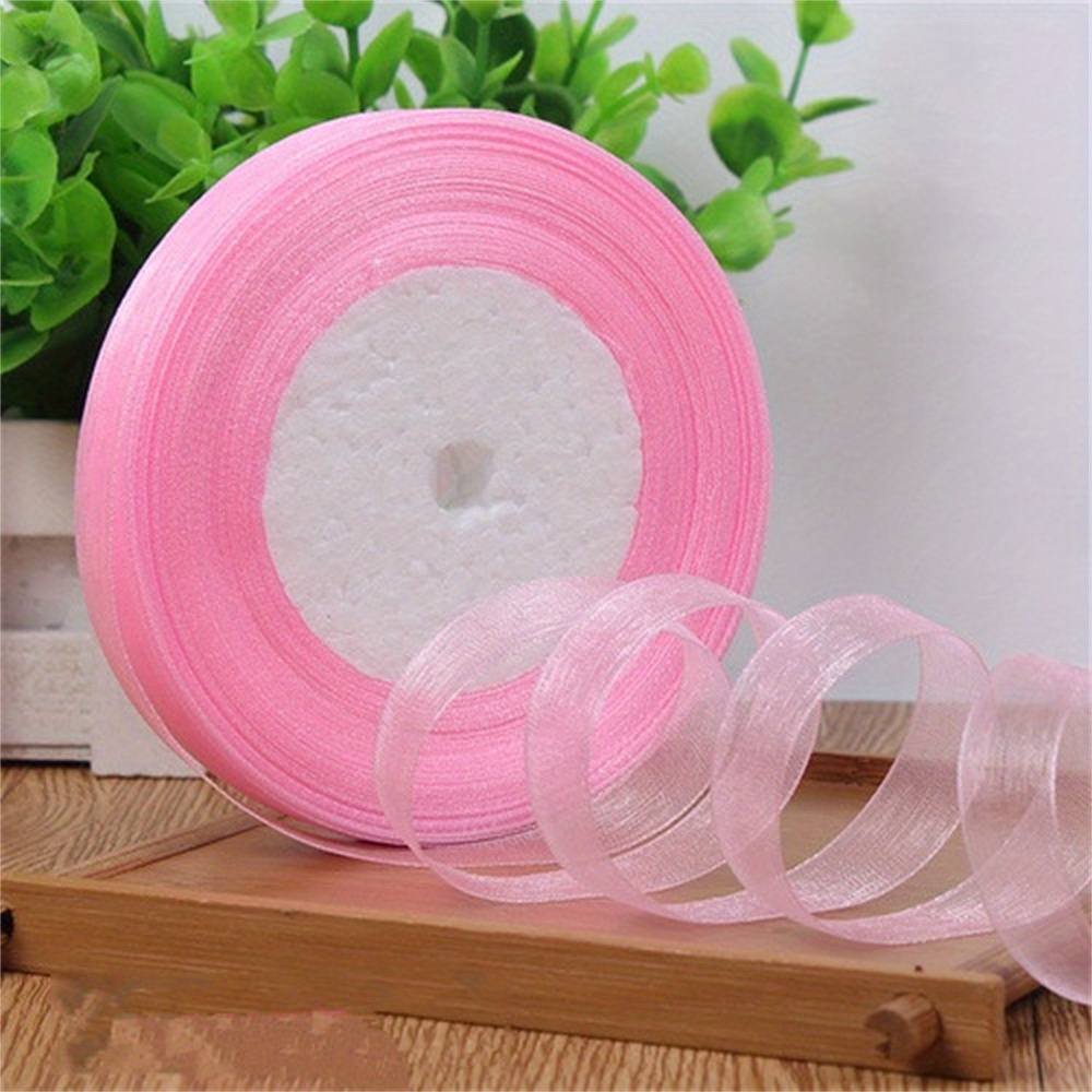 50mm Wave Edge Silk Organza Ribbon Bow Material Lace Ribbons For