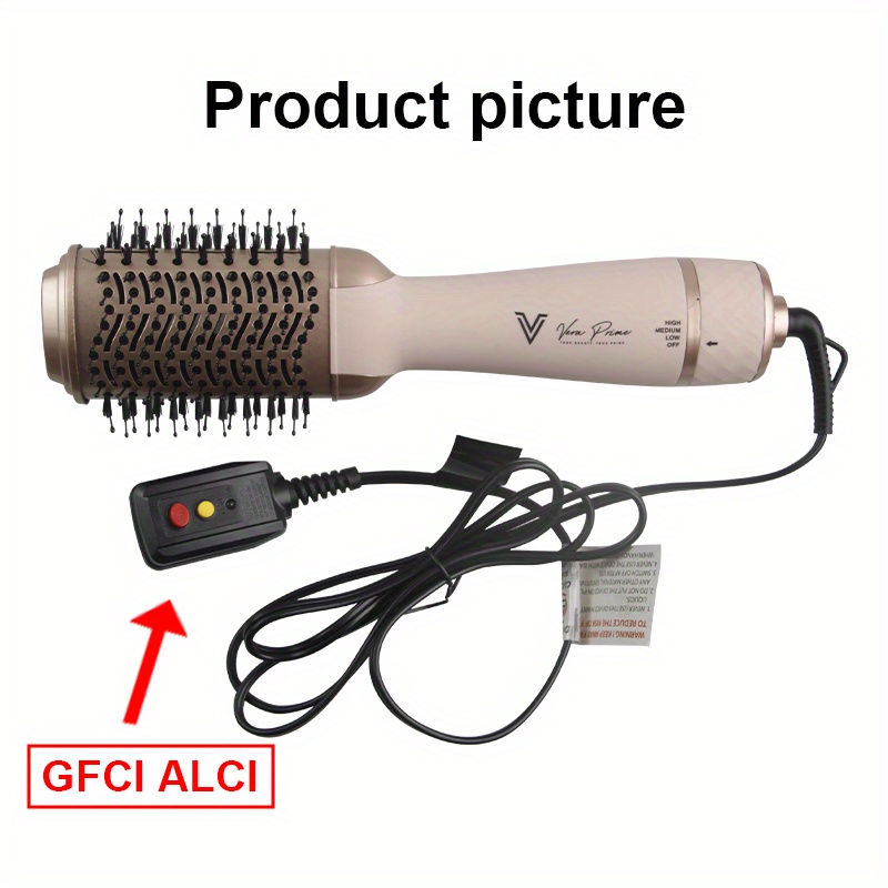 professional blowout hair dryer brush hot air brush one step volumizer rotating styling brush with ceramic coating for straight and curling hair salon details 1