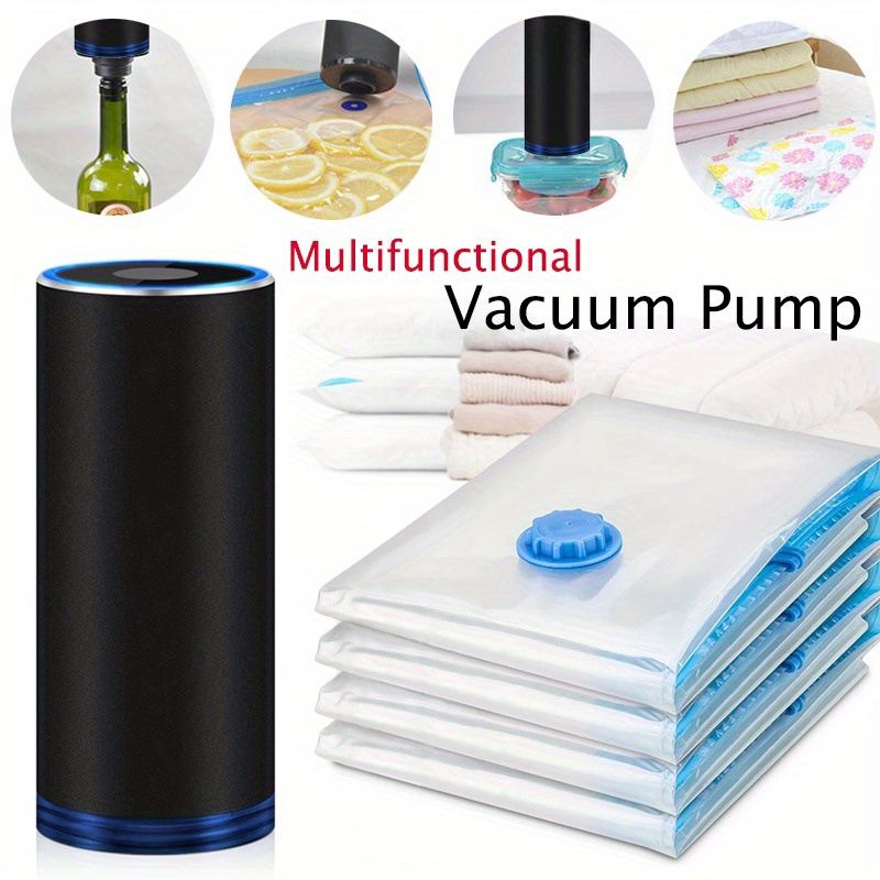 Vacuum Storage Bags With 1 Electric Air Pump Space - Temu