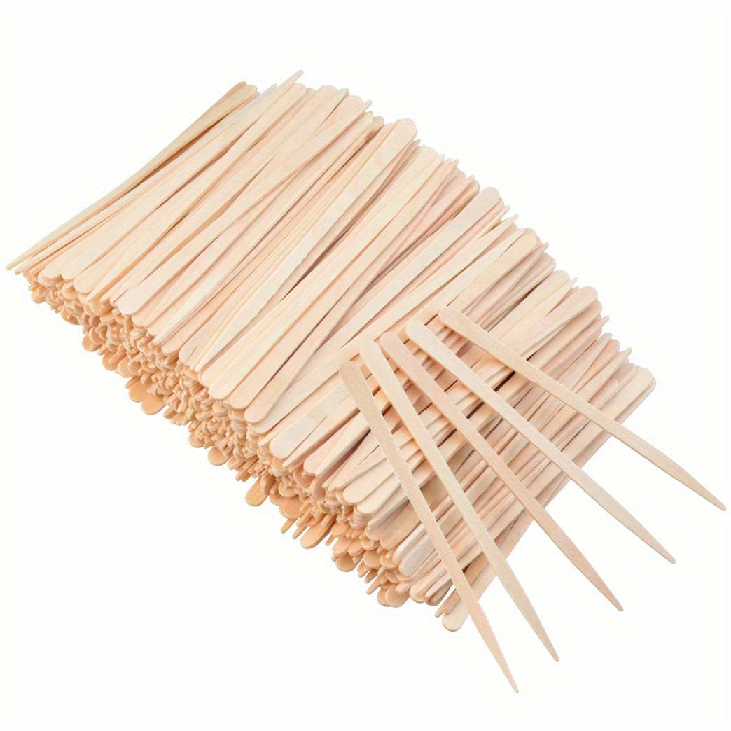 Mobestech 100pcs Waxing Craft Sticks Tongue Stick Wood Body Spatula Wax  Applicator Spatula Wax Sticks for Hair Removal Wax Stick Spatulas Nose Hair
