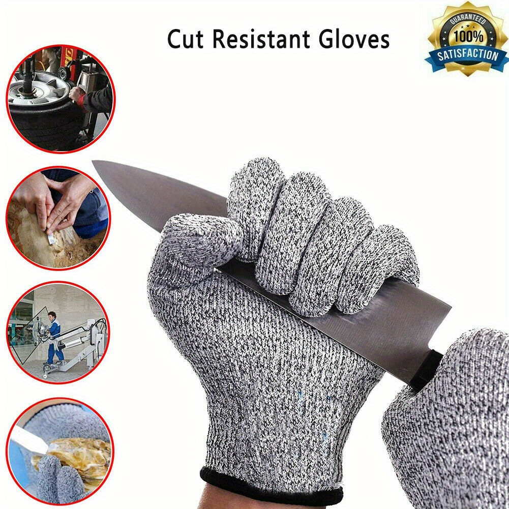 1pc Metal Gloves Cut Resistant Hand Protector Working Gloves for Labor  Gardening