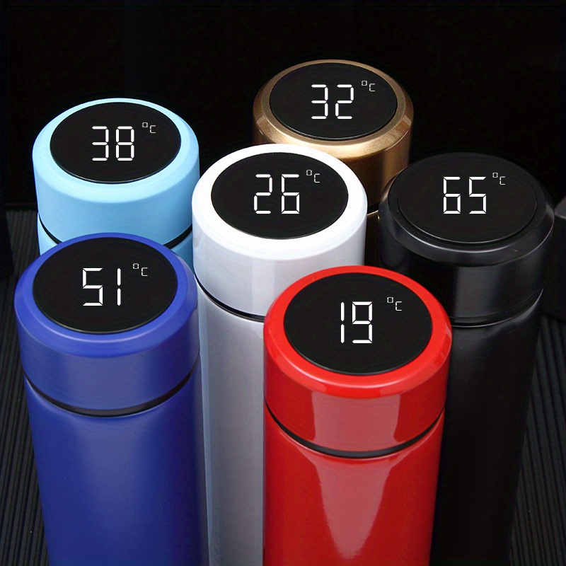 Smart Thermos Water Bottle Digital LED Temperature Display Coffee Thermal  Cups