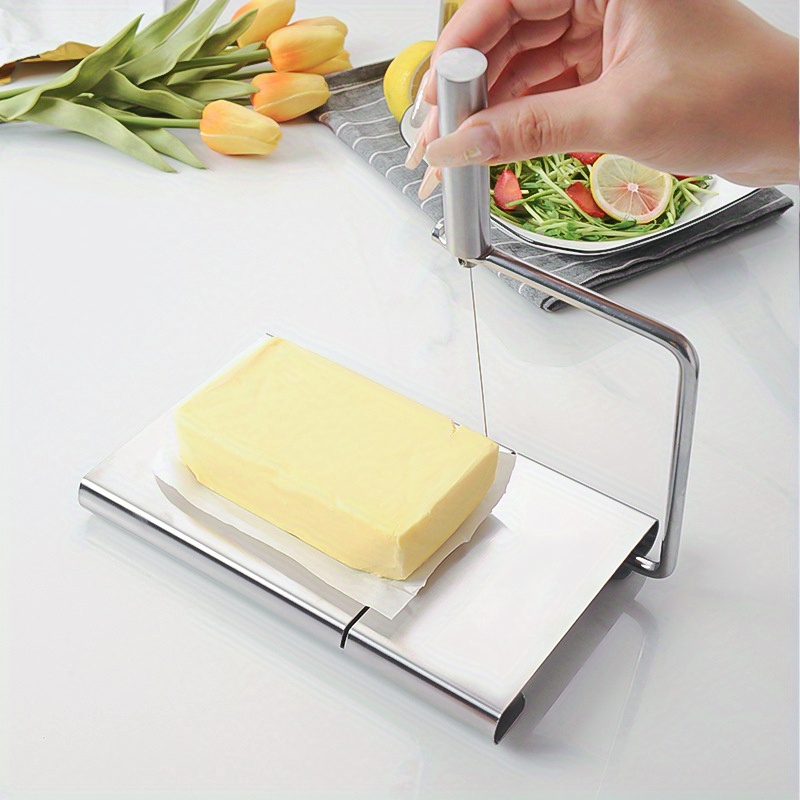 Mesa Para Cortar Queso De Acero Inoxidable, Rebanador De Queso, Utensilios  De Cocina, Rebanador De Queso, Corte De Mantequilla, 1 Ud. - Temu