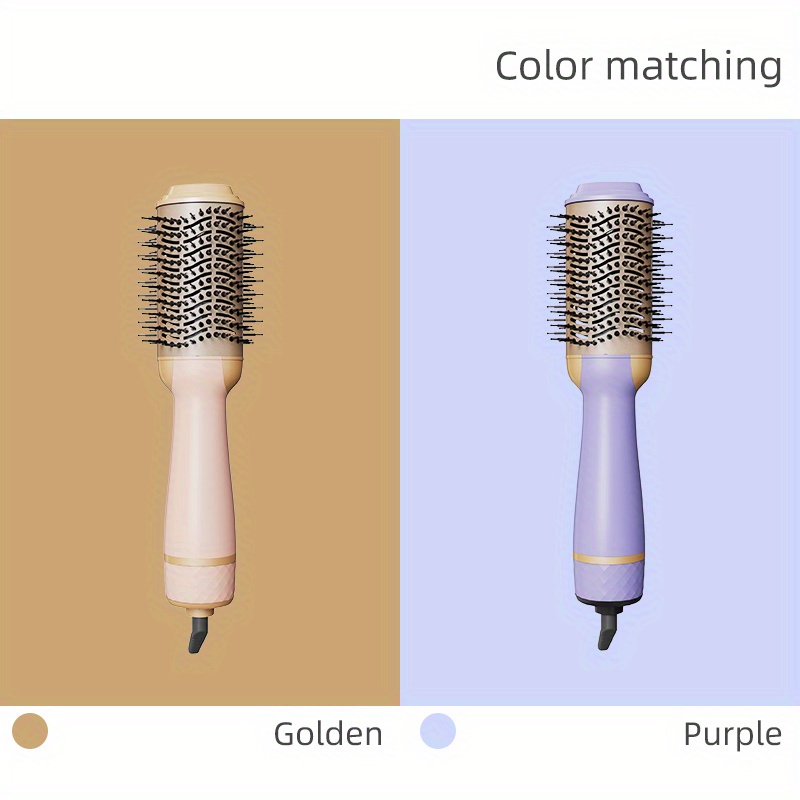 professional blowout hair dryer brush hot air brush one step volumizer rotating styling brush with ceramic coating for straight and curling hair salon details 6