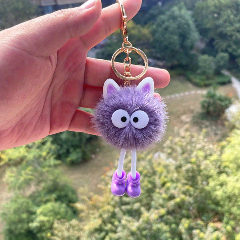 Dog Doll Charm Keychain Cartoon Keyring Keychain Bag Accessory Car Pendant  Phone Ornament - Temu