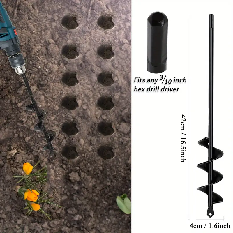 Auger Drill Bit Planting Heavy Duty Extensive Garden Auger - Temu