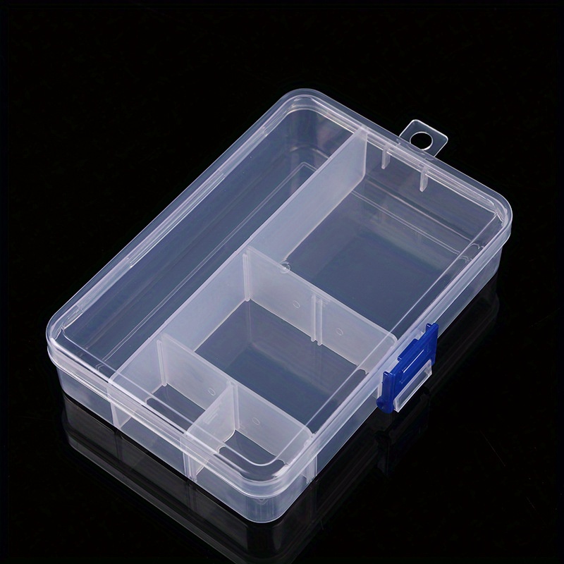 36 Pieces Rectangle Clear Plastic Containers Transparent Beads Storage  Containers Box Jewelry Storage Box Case with Hinged Lid for Small Items  Beads