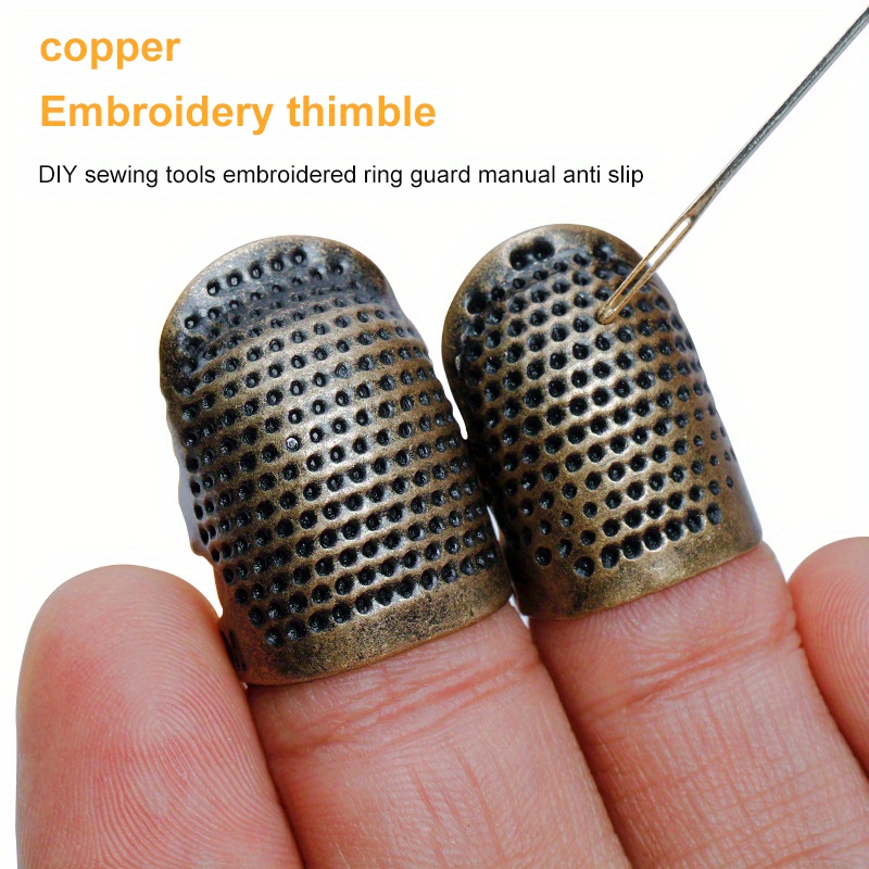 Sewing Thimbles Adjustable Metal Sewing Thimble Rings Sewing - Temu