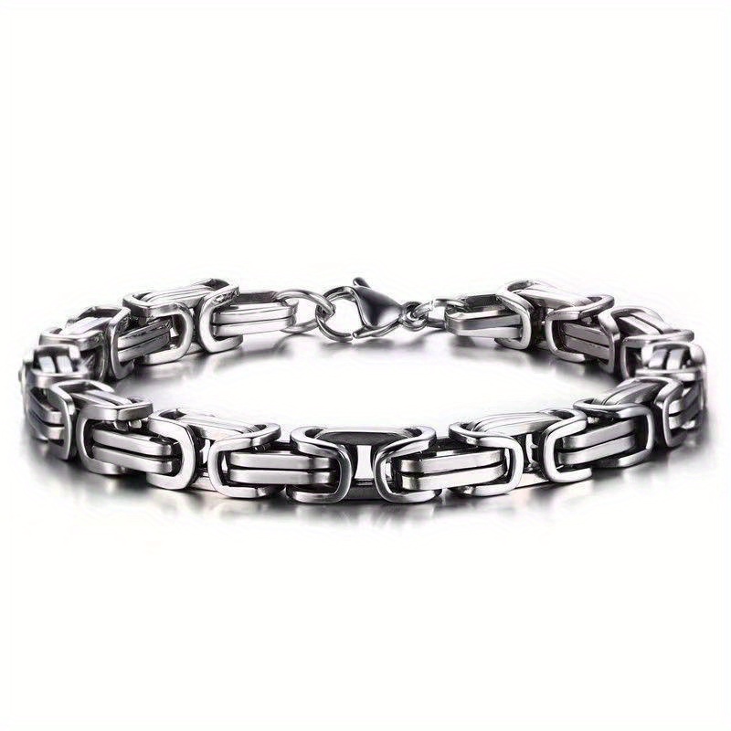 1pc Fashion Mens Bracelet Stainless Steel Love Lock Bracelet - Jewelry &  Accessories - Temu