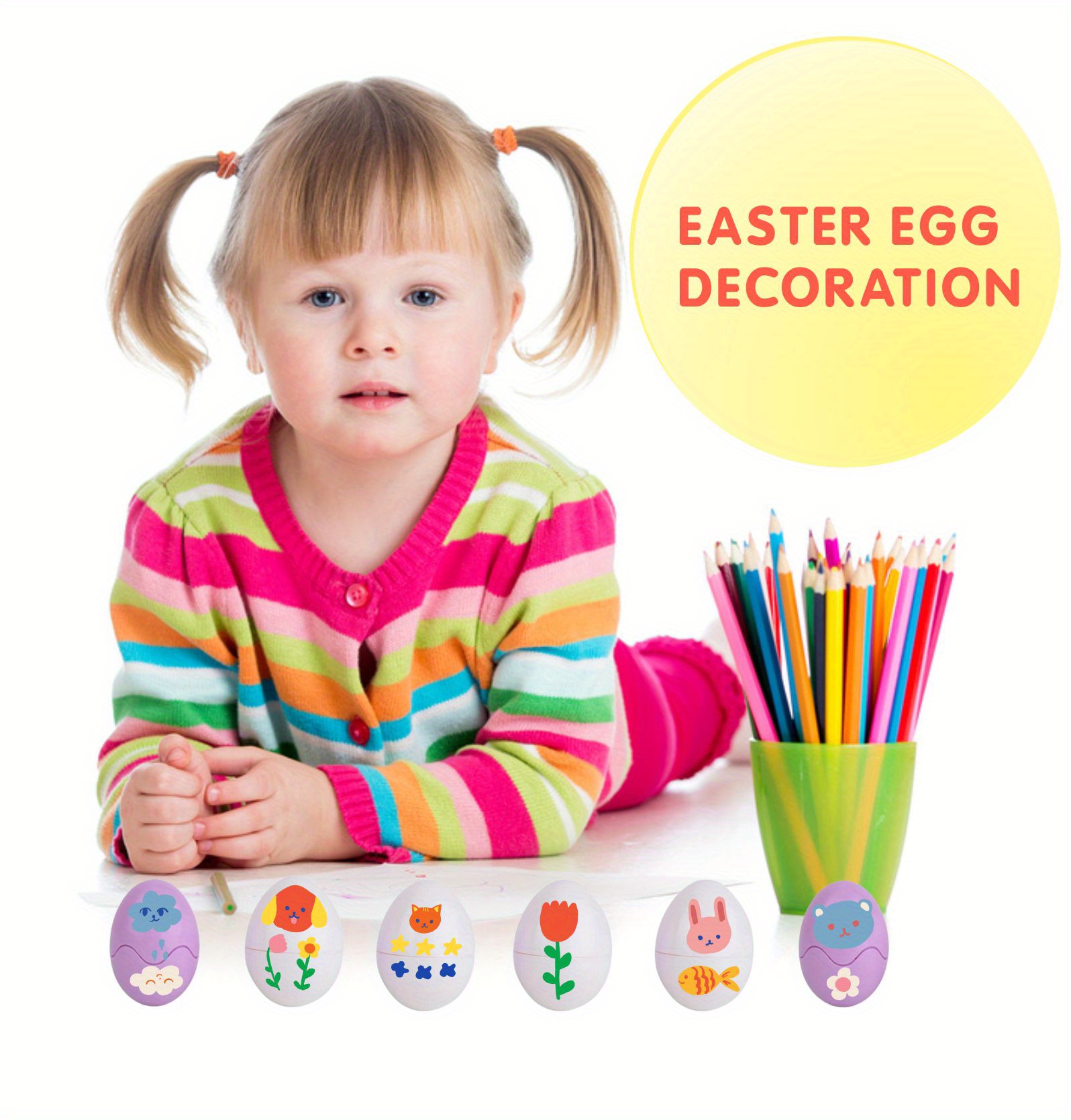 Matching Eggs A Yellow Blue Holder Easter Eggs Easter Egg - Temu