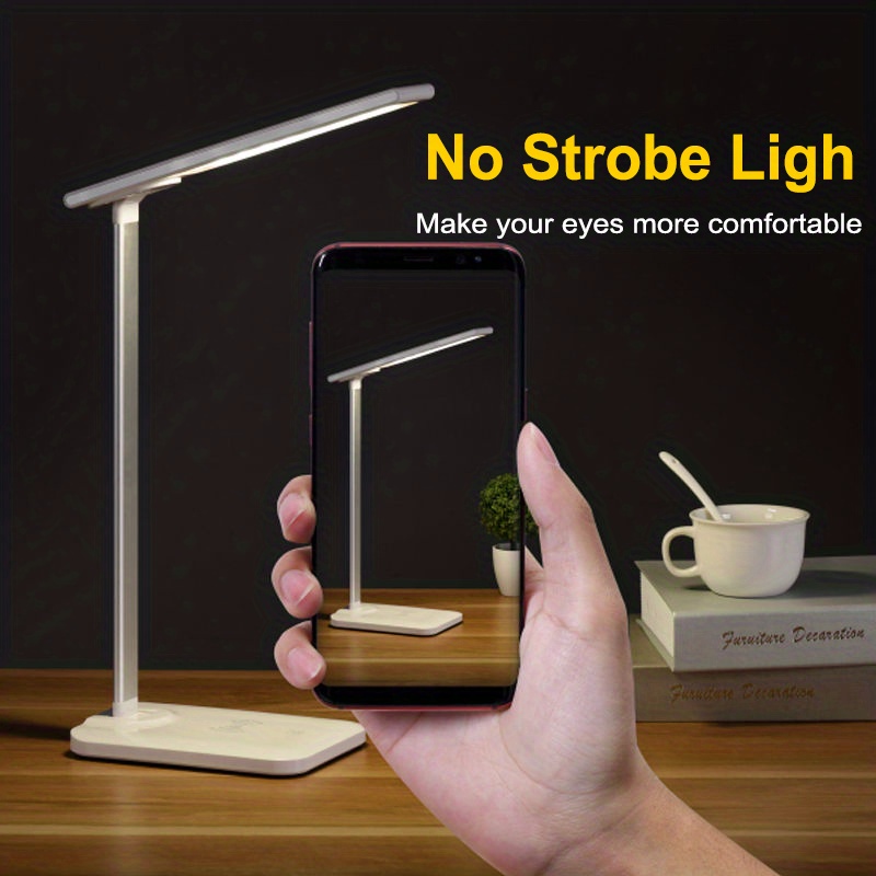 Led Desk Lamp Wireless Charger Touch Control Desk Lamp With Temu