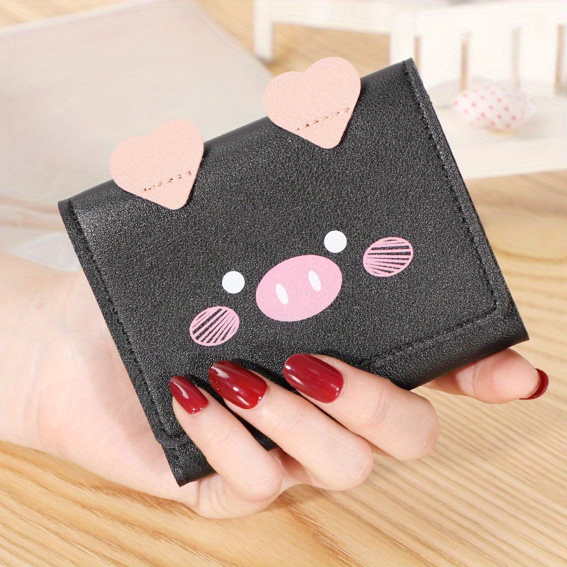 Coin Pouch Pink Pig Women's Wallets Coin Purse for Girls