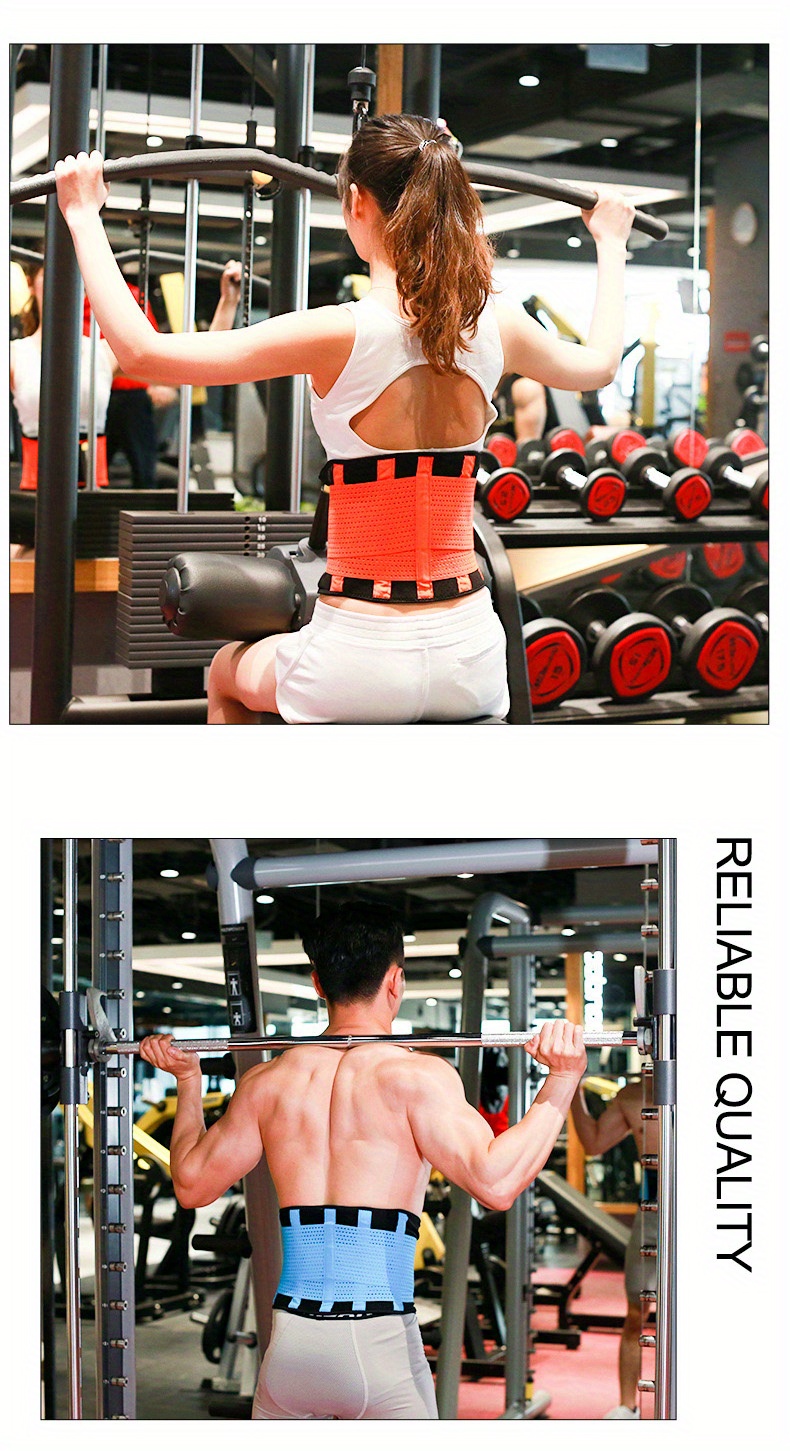 Lose Weight Sports Waist Support Belt Back Waist Trainer Trimmer Belt Gym  Waist Protector Weightlifting Reshape Your Body Unisex