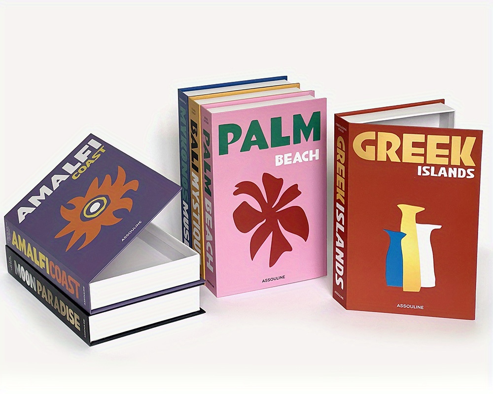 Libros falsos de Color macarrón Simple, libros de simulación para