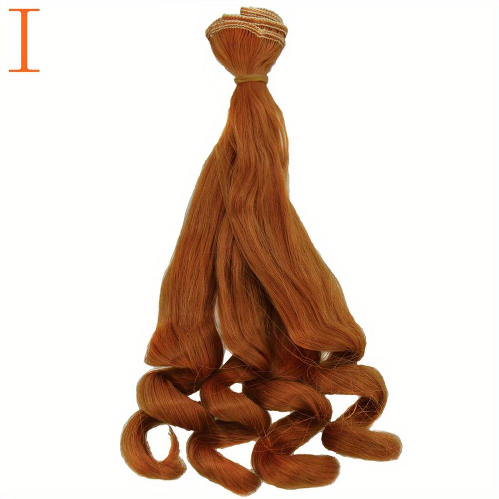 HAPINARY 12pcs Doll Wig Straight Doll Hair for Crafts Doll Making Hair  Wefts DIY Doll Accessories Fashion Hair Wigs Doll DIY Wig Straight Wigs  High
