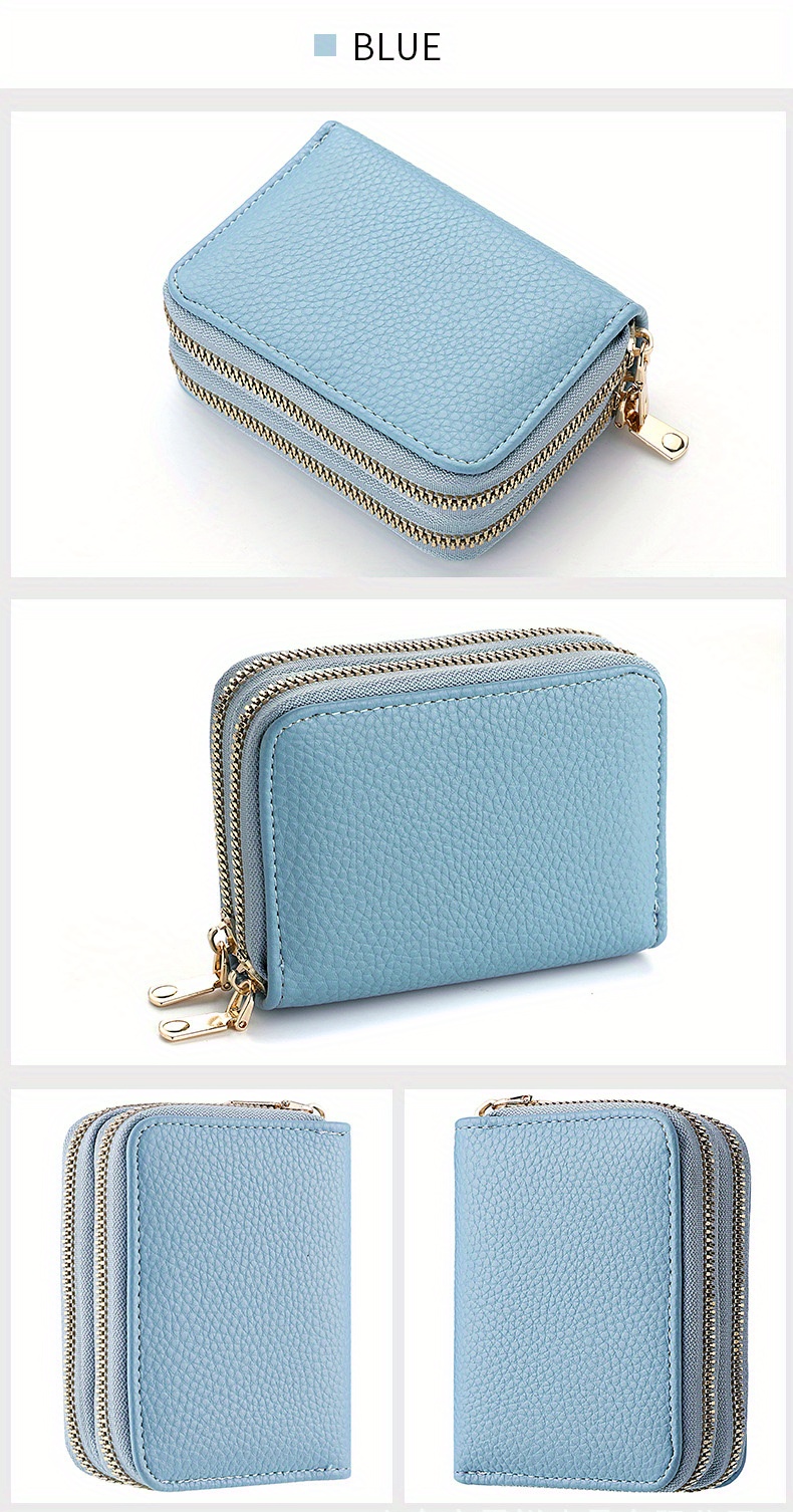 Zip Around Short Wallet - Light Blue