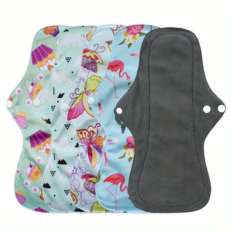 AIO Cloth Pads Menstrual Pads for Monthly Washable Panty Liner With Bamboo  Charcoal Inner size 18*18cm Reusable - AliExpress