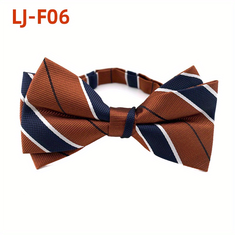 Formal Drawdown Bow Tie with Bowknot for Men