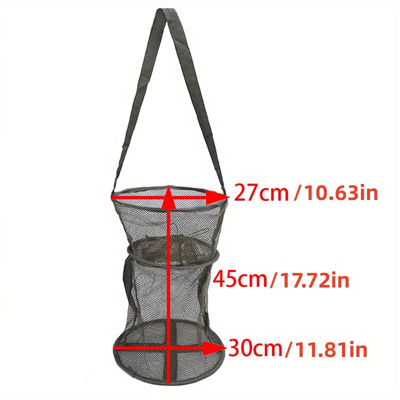 1pc Folding Fish Basket Simple Flat Bottom Crab Net Thick - Temu