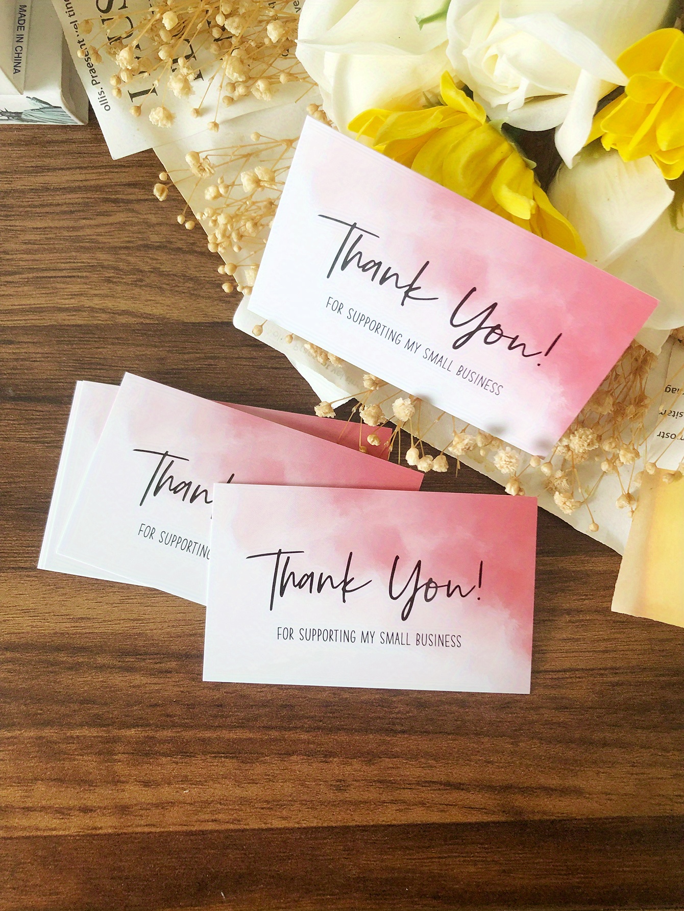 50 Bulk Thank Cards Weddings Christmas - Temu