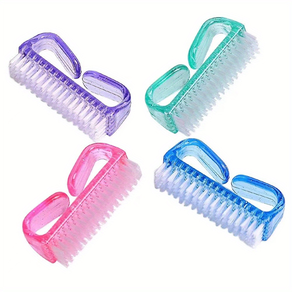 Buy 6 Pack Handle Grip Nail Cleaning Brush, Qeedy Fingernail Brush Cleaner  Scrub Brush Kit for Toes Shower and Women & Men & Kids (Color A) Online at  desertcartINDIA