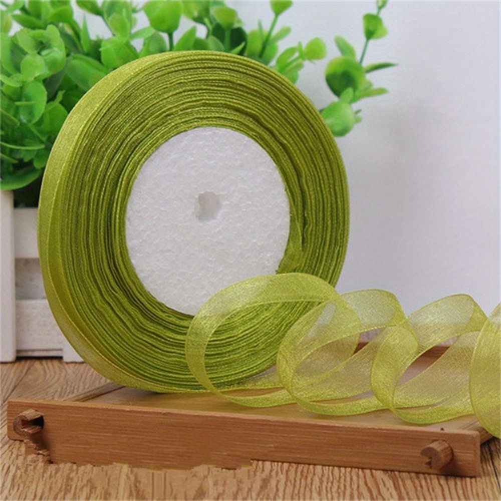 10Yards/Pack Polyester Colors Organza Ribbon for Gift Wrapping Decoration  Christmas DIY Ribbons 6/10/15/20/25/40/50mm Christmas