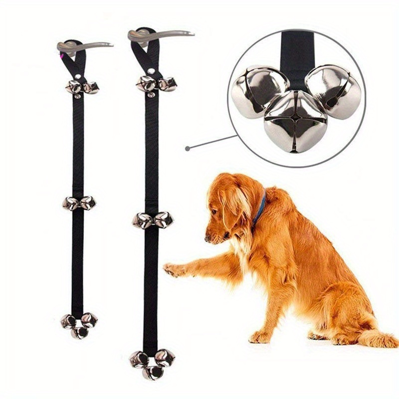 Image of Dog Training Dog Going Out Alarm Bell Rope Doorbell Pet Doorbell Dog Rope