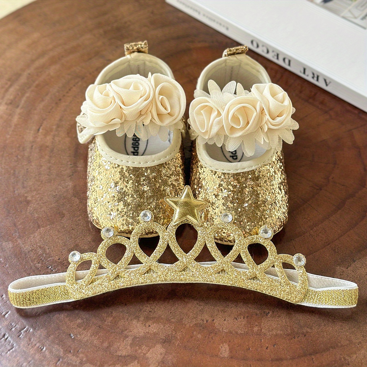 Crown Bling shoes and 2024 headband