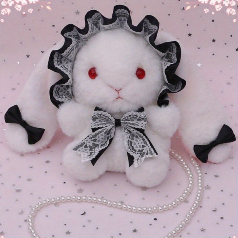 Lolita Plush Rabbit Brooch Hairpin