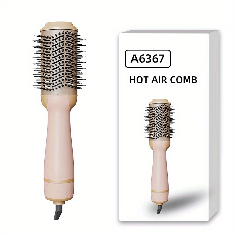professional blowout hair dryer brush hot air brush one step volumizer rotating styling brush with ceramic coating for straight and curling hair salon details 2
