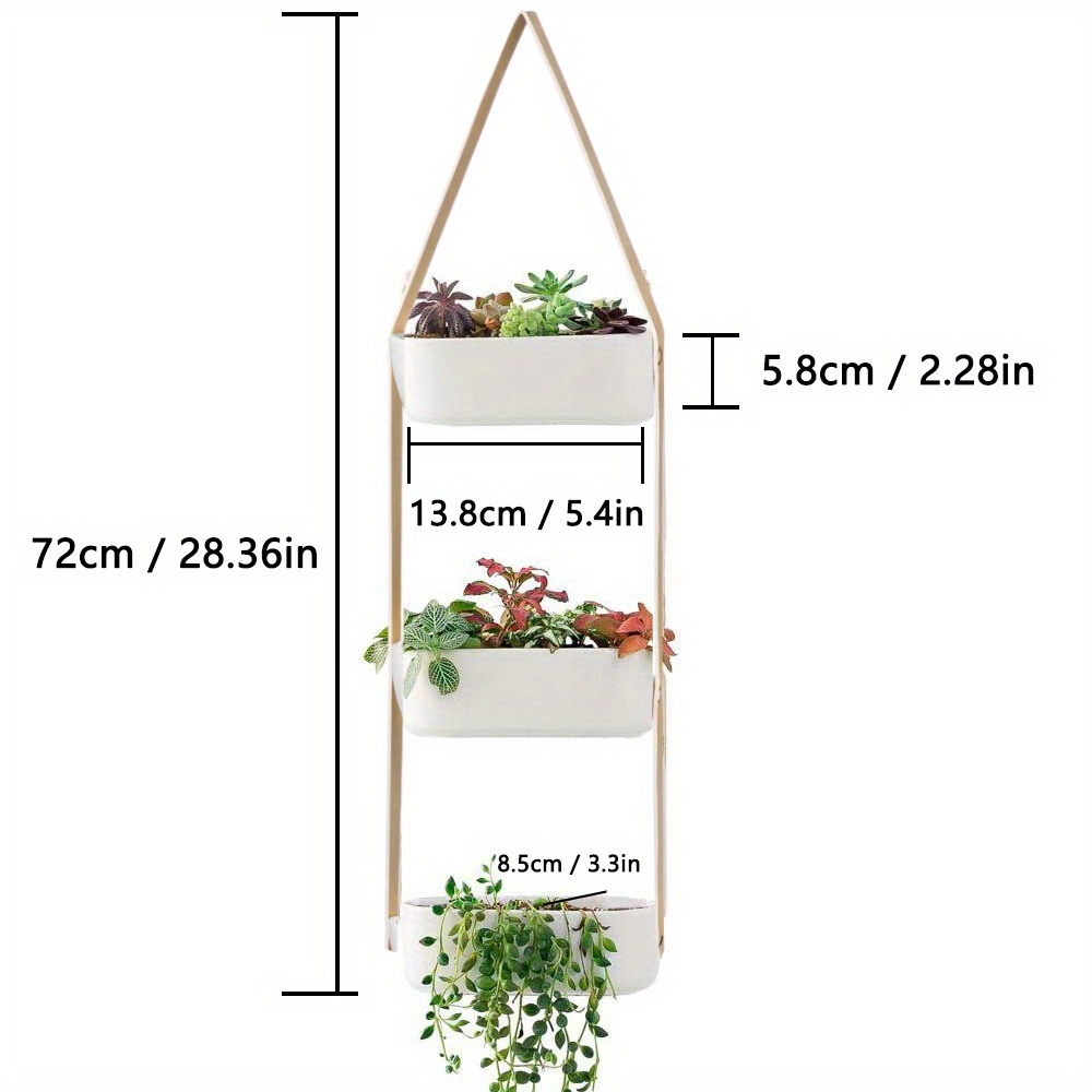 3-Tier Vertical Wall Planter 3ft, Size: One Size