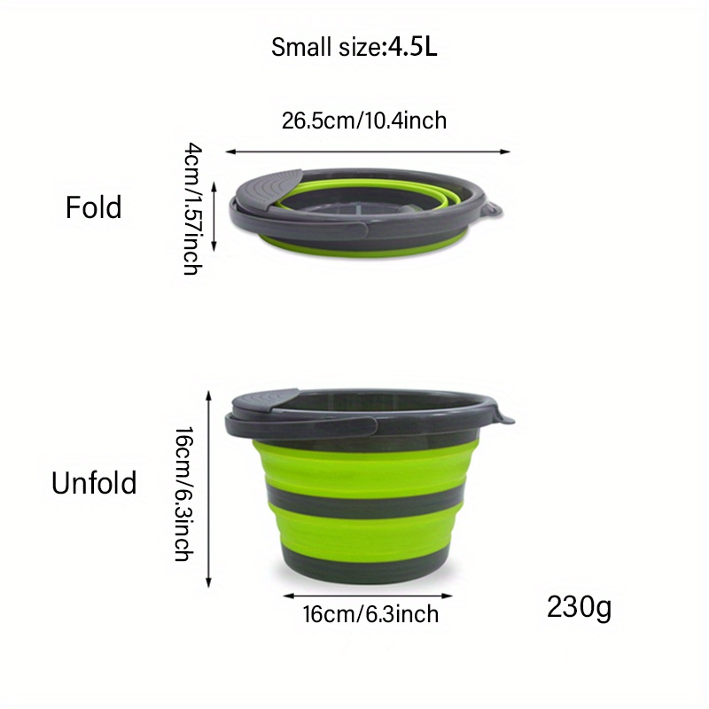 Rv Kitchen Folding Bucket With Water Filter Board Outdoor - Temu