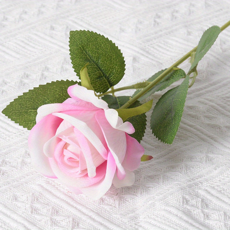 1pc Fiori Artificiali Rosa, Bouquet Rose Realistiche Gambo Lungo Decorazione  Casa Matrimonio Festa Bouquet Rose Seta, Servizio Clienti 24 Ore 24, 7  Giorni 7