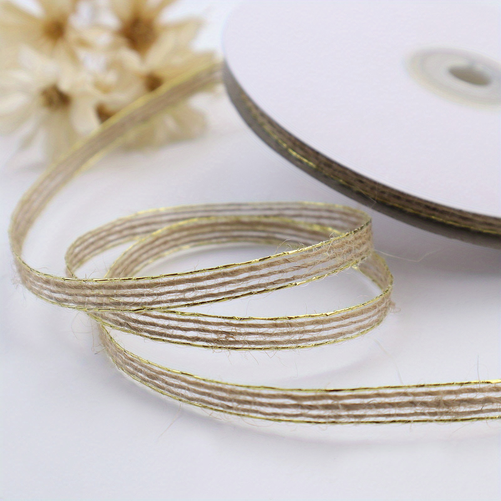 Gold Natural Glitter Twine 100 Yards 