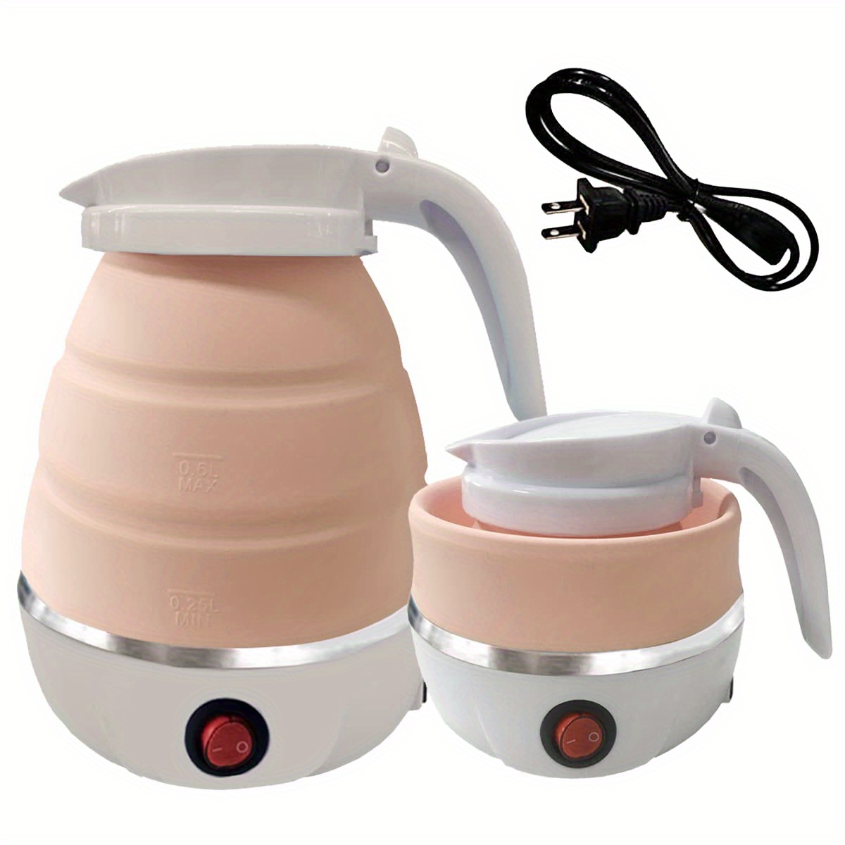 Travel Portable Foldable Electric Kettle Collapsible Water Boiler