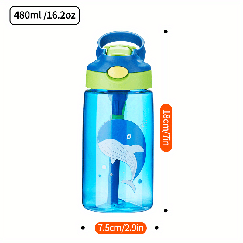 Bonita botella de agua para niñas escolares, sin BPA, Tritan y a prueba de  fugas, tapa abatible y asa fácil de limpiar y transportar, 680 ml